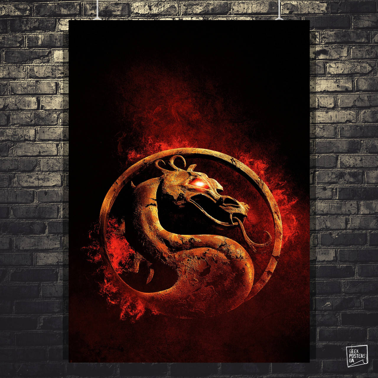 

Постер "Mortal Kombat . Лого". Мортал Комбат. Размер 42x30см (A3). Полуглянец