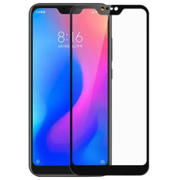 

Защитное стекло для Xiaomi Mi A2 Lite проклейка до краев full glue Чёрное, Черный