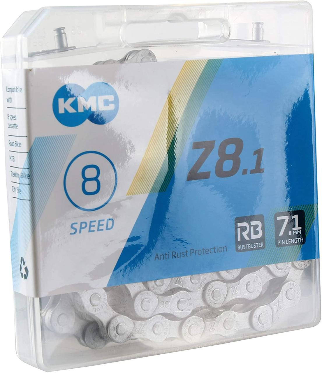 

Цепь КМС 8 скоростей Z8 1/2х3/32х116L защита от ржавчины Rustbuster