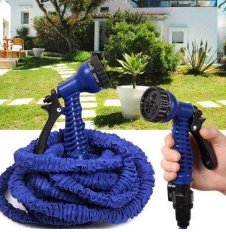 

Саморастягивающийся поливочный шланг X HOSE 45 м с распылителем для сада и огорода (Magic Hose)
