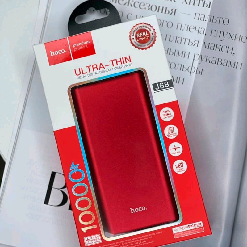 

Power Bank HOCO J68 10000 mAh внешний аккумулятор с дисплеем повер банк PowerBank