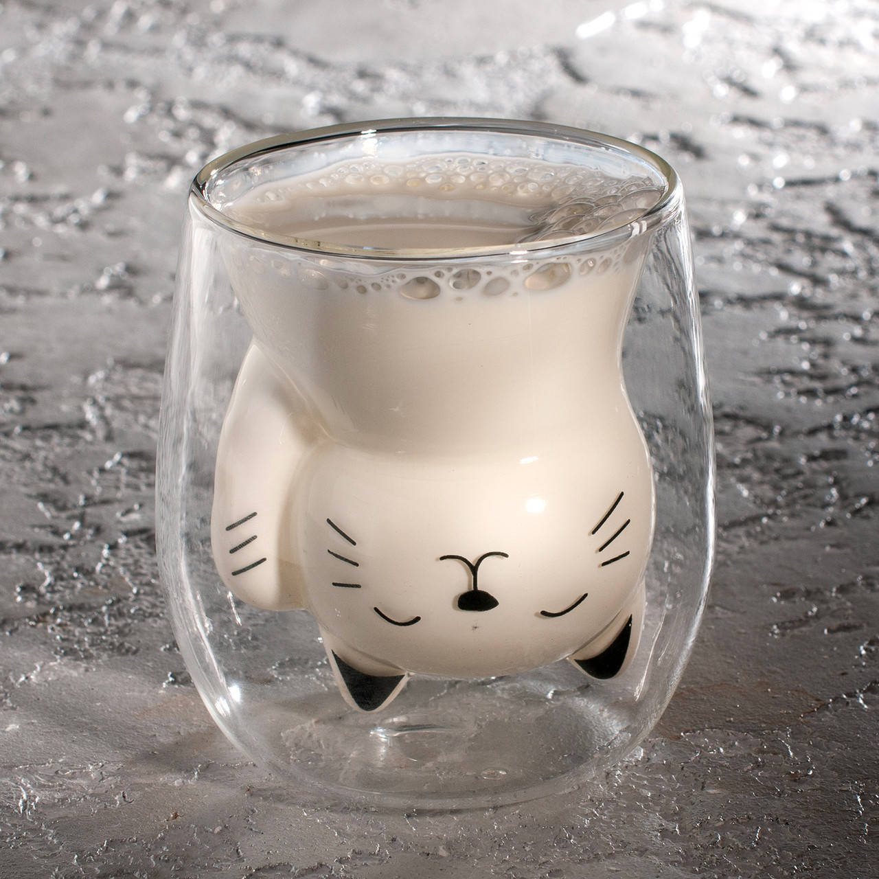 

Склянка з подвійною стінкою "Cat" 190 мл., Прозрачный