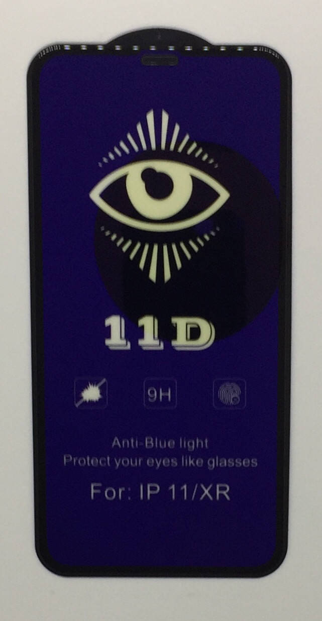 

Стекло антиблик на телефон 11D для iPhone 11 , black, Черный