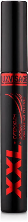 

Тушь для ресниц черная с эффектом накладных ресниц Luxvisage XXL Mascara 9г, Черный