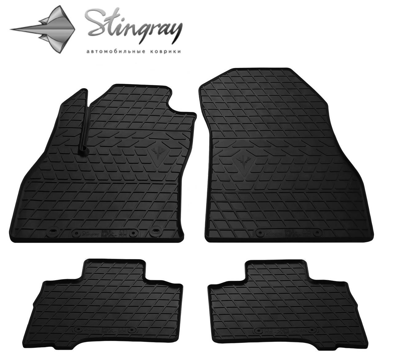 

Коврики автомобильные Citroen Nemo 2008- Комплект из 4-х ковриков Stingray, Черный
