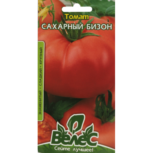 

Семена томата Сахарный бизон 0,15г ТМ ВЕЛЕС