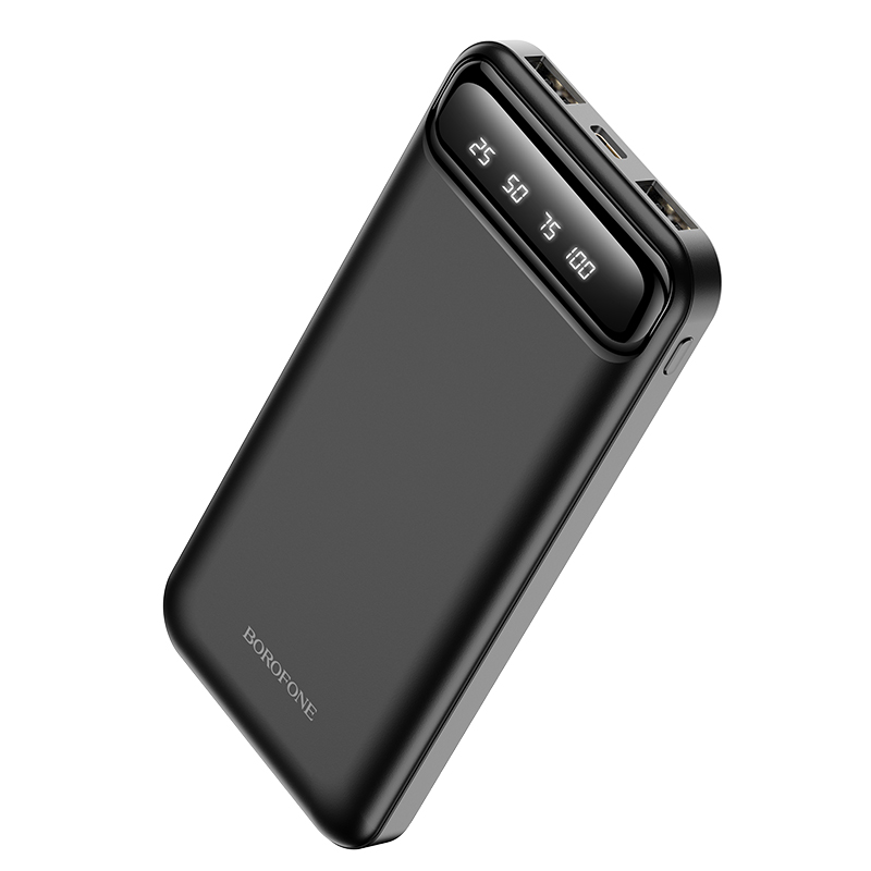 

Повербанк с дисплеем 10000mAh BOROFONE BJ14 |2USB, 2A| Черный