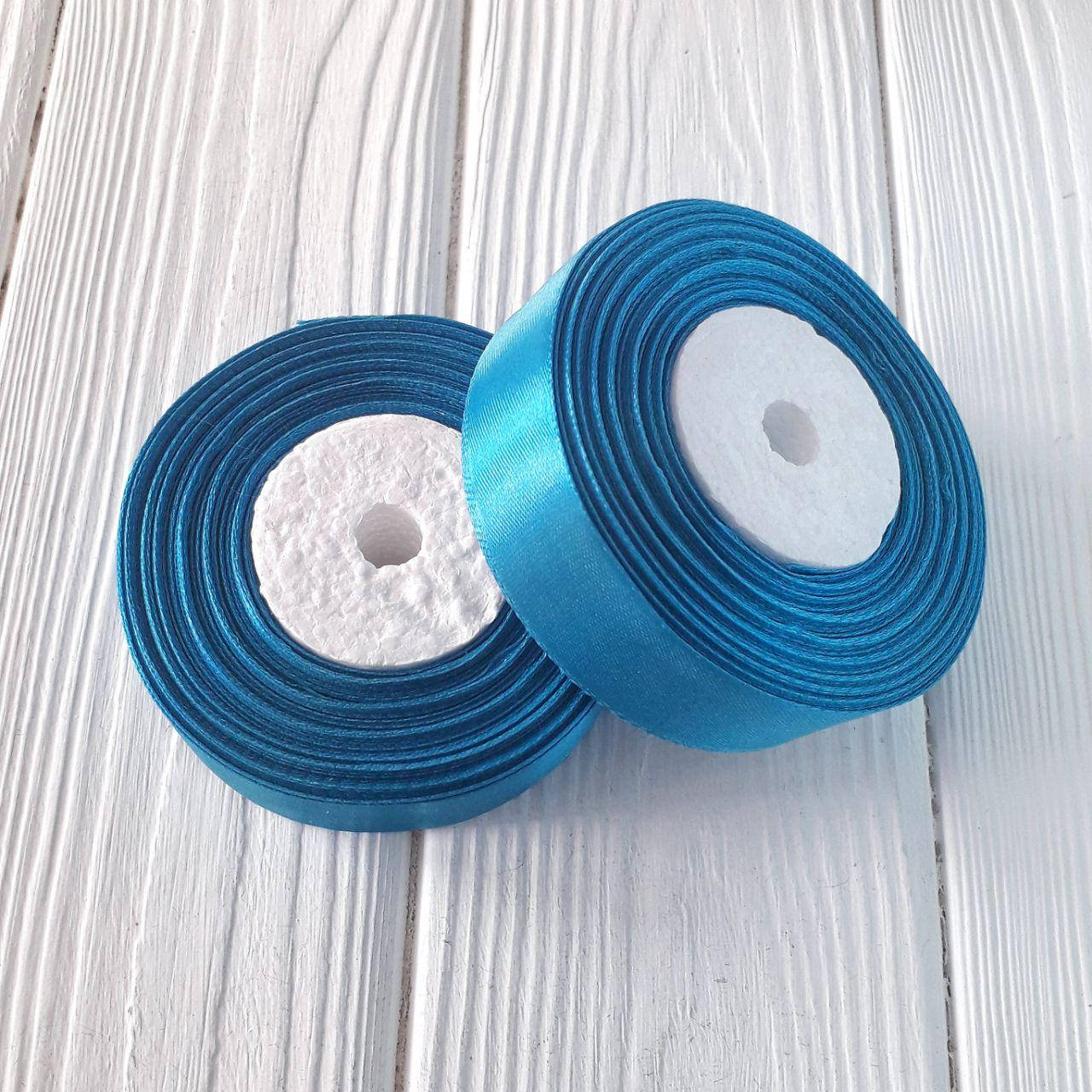 

Лента 1.2 см атласная для упаковки Лазурный