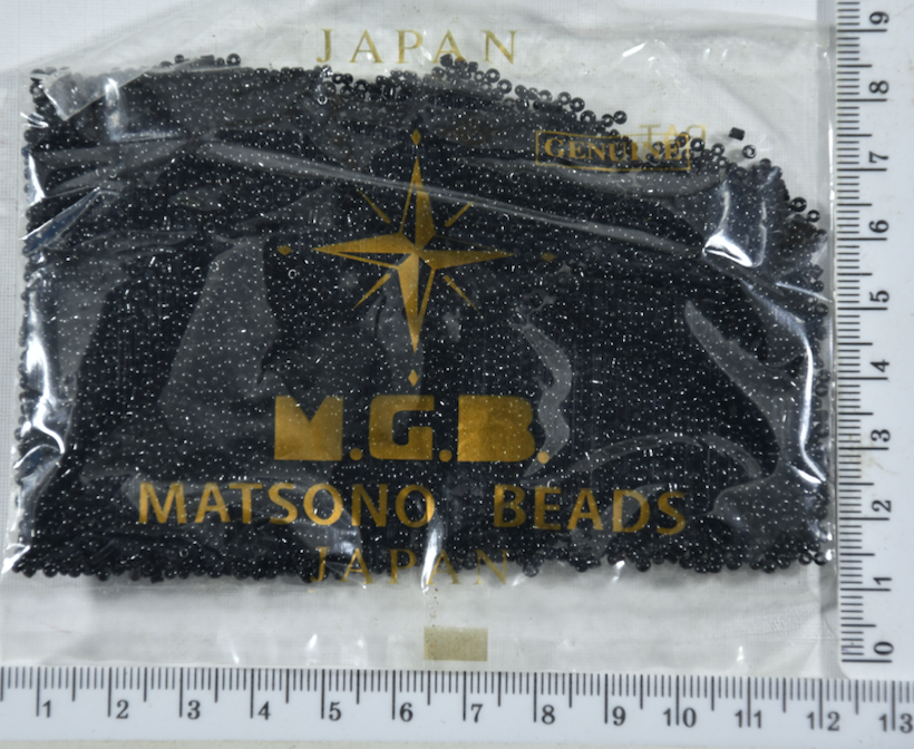 

Бисер №15 "MATSUNO"-Япония(50гр) черн уп=1шт