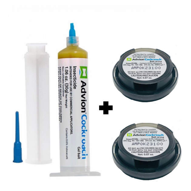 

Средство от тараканов Advion Cockroach Gel Syngenta + 2 ловушки Advion Cockroach