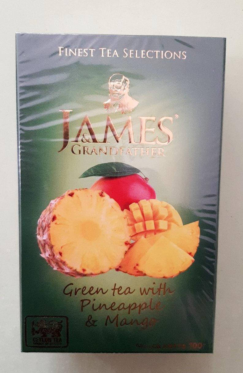 

Чай James с ананасом и манго 100 г зеленый