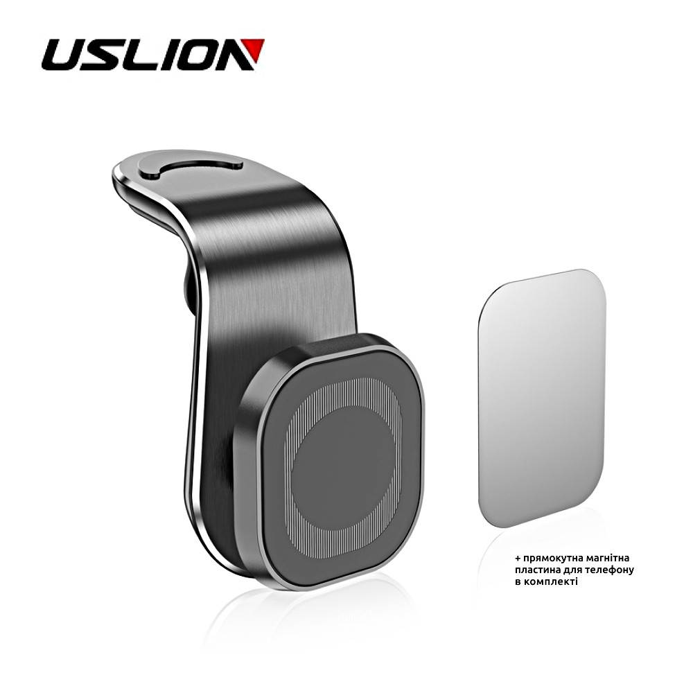 

Магнитный Автомобильный Держатель 360° USLION UC6916 Black для Телефона Смартфона на Воздуховод, Черный