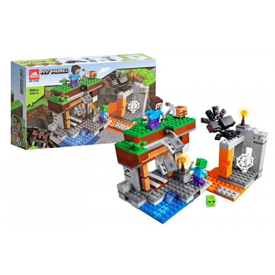 

Детский конструктор "MINECRAFT: Заброшенная шахта" 11582 - AllInOne, Разные цвета