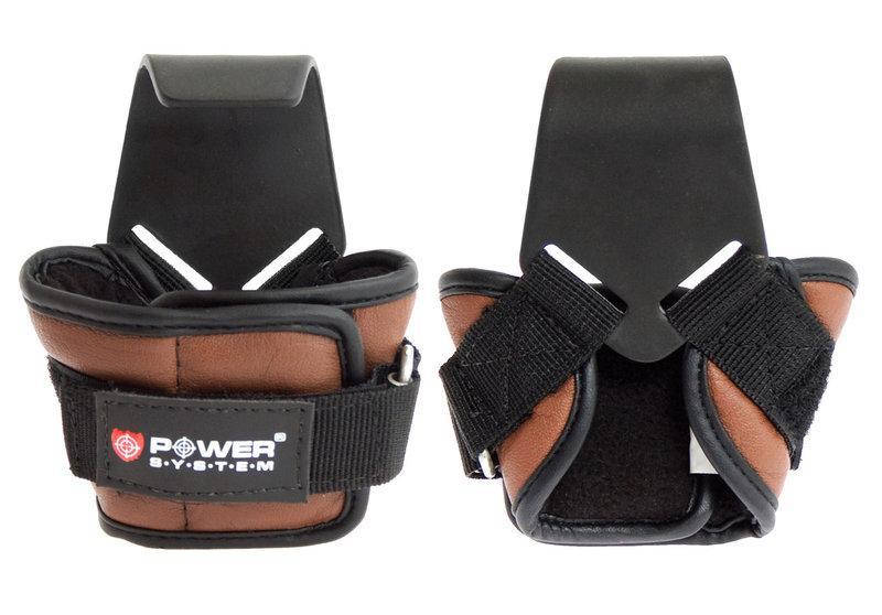 

Крюки для тяги на запястья Power System Hooks PS-3300 Brown L