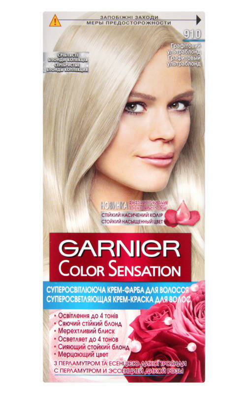 

Фарба для волосся Garnier Color Sensation 910 Графітовий ультраблонд