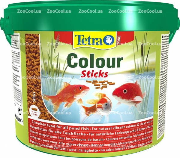 

Корм для прудовых рыб Tetra Pond Colour Sticks в гранулах 10 л