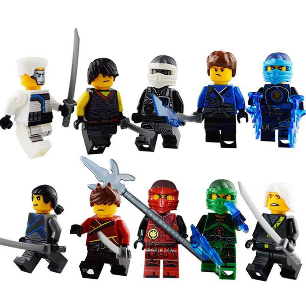 

Фигурки человечки ниндзяго Ninjago аниме для лего lego 10 штук