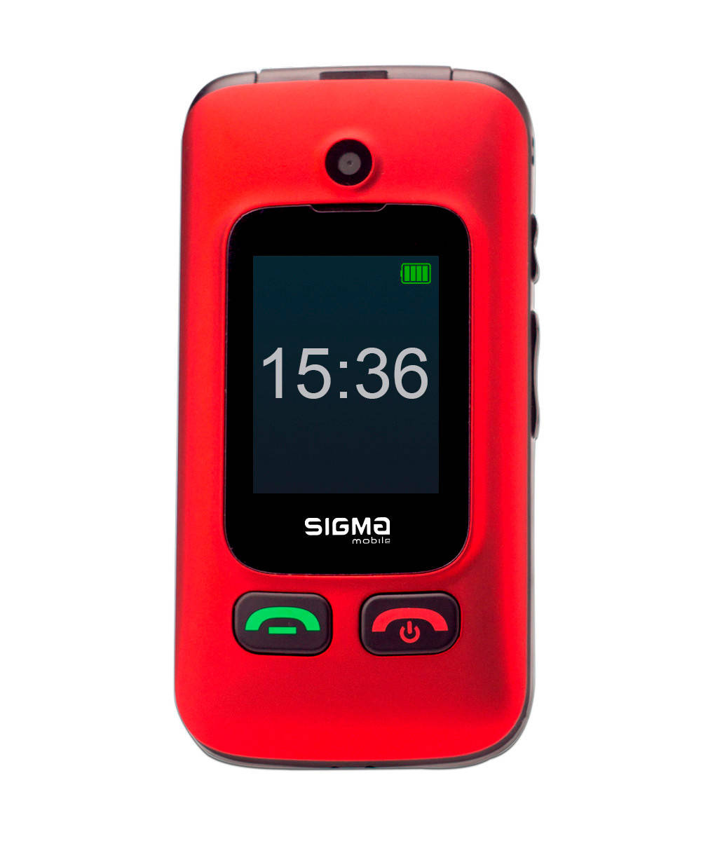 

Телефон Sigma Comfort 50 Shell DUO Black-Red, Красный