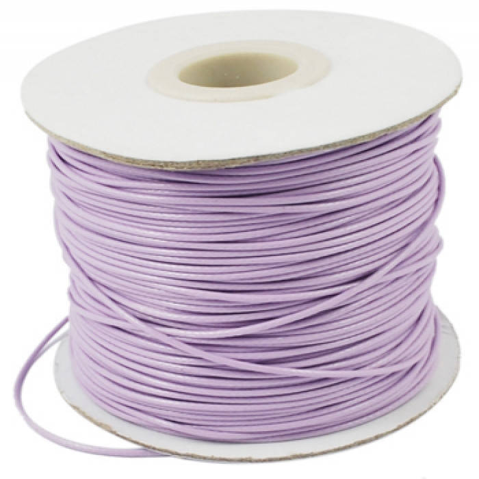 

Шнур Корейский Вощеный Полиэстер, подходит для плетения браслетов, Цвет: Светло-сиреневый, Толщина 1мм,