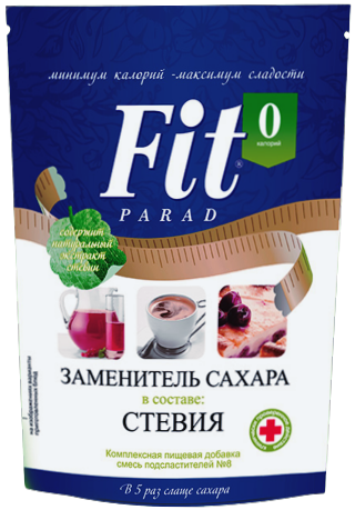 

Сахарозаменитель ФитПарад №8 (1:5) дой-пак (250 грамм)