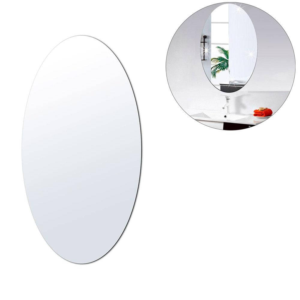 

Акриловые зеркальные наклейки 27 х 42 см | Декоративные наклейки на стену Овальная