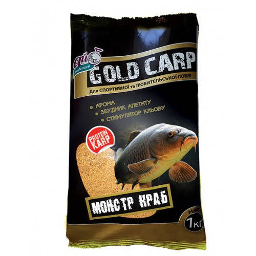 

Прикормка "Ай подсекай" "GOLD CARP" монстр краб 1000г