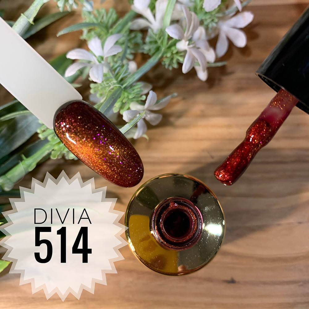 

Divia Гель-лак для нігтів Cat's Eye Di500 №514 (Рожева Карамель)