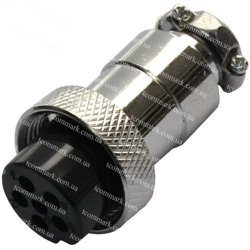 

Разъём MIC 326 mini, (гнездо), под кабель, 6pin, диам.-12мм