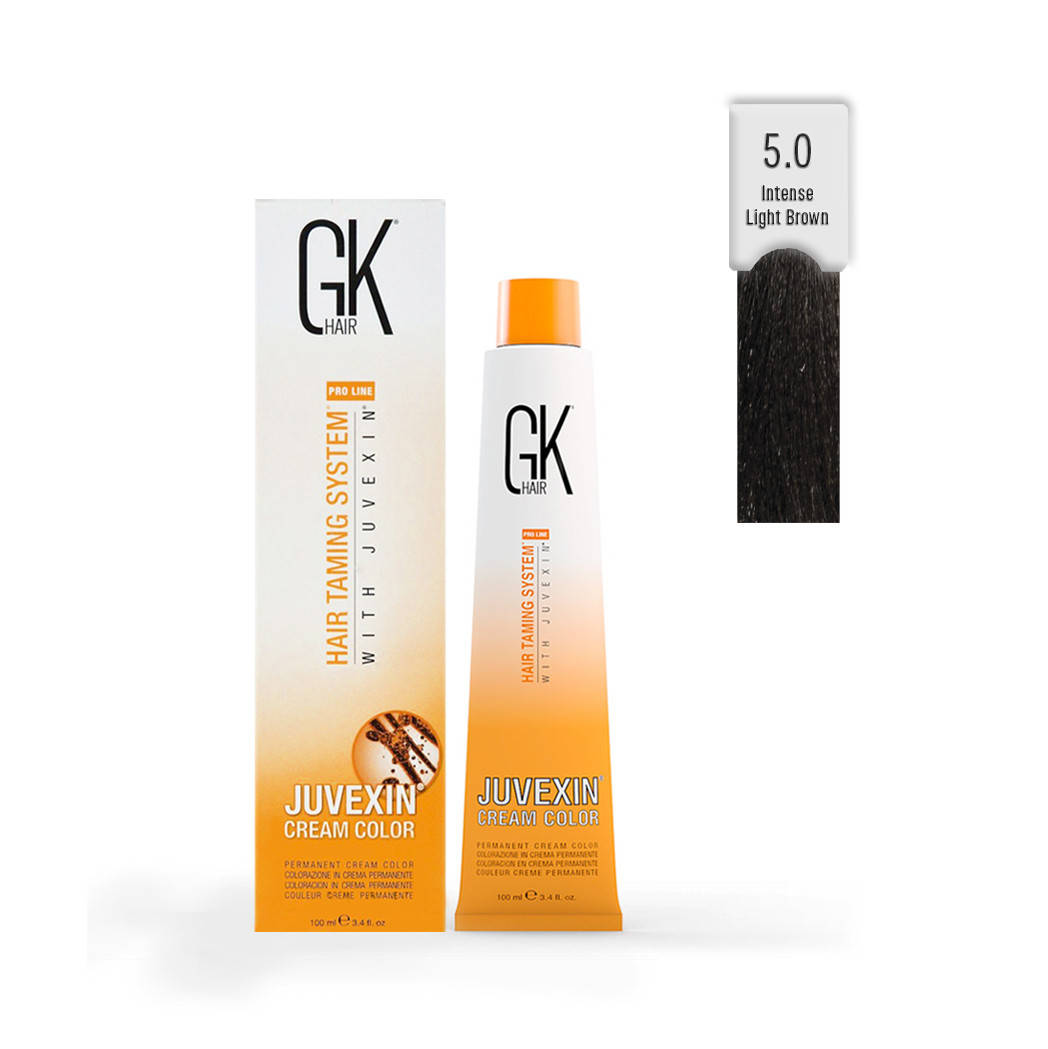 

Крем - краска для волос с кератином и керамидами 5.0 GKhair 100 мл