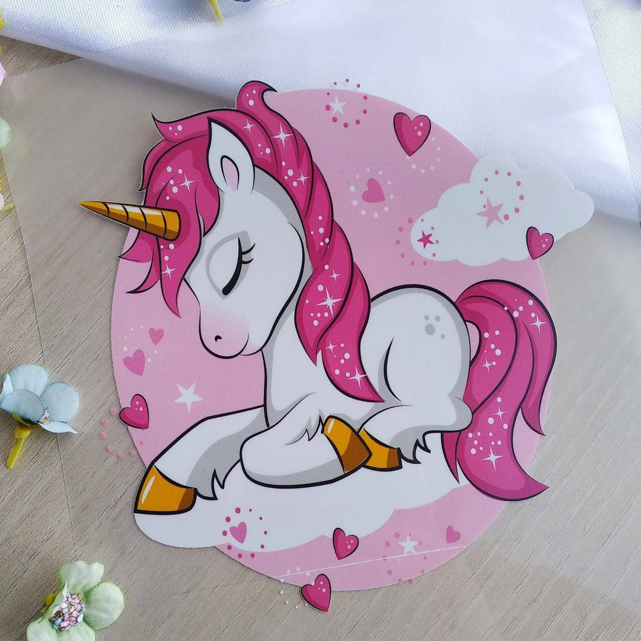 

Термотрансфер Рожевий єдиноріг