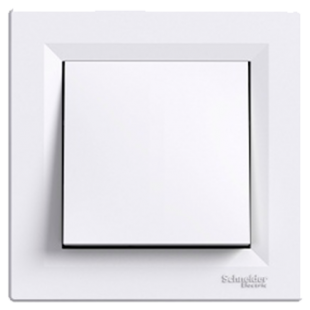 

Выключатель одноклавишный Asfora Schneider electric (Шнайдер Асфора), белый, EPH0100121