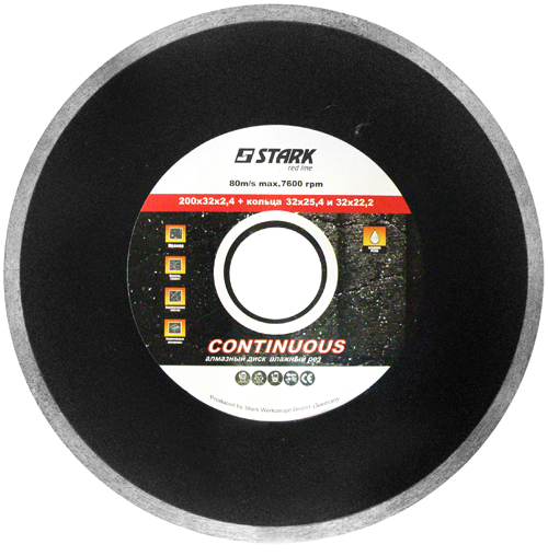 

Диск алмазный по плитке Stark 200 мм, 20032024-CW
