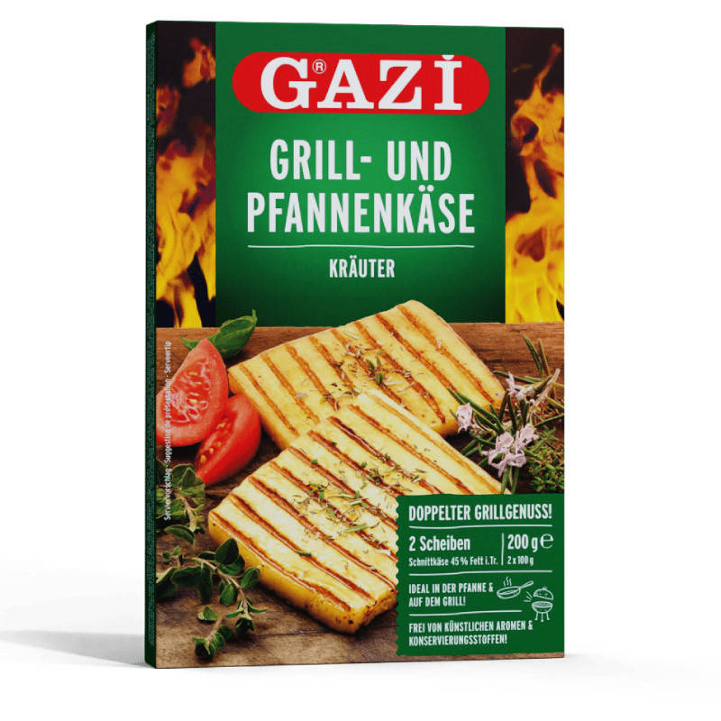 

Сир для гриля с травами "Gazi" 45% фасовка 2*100g