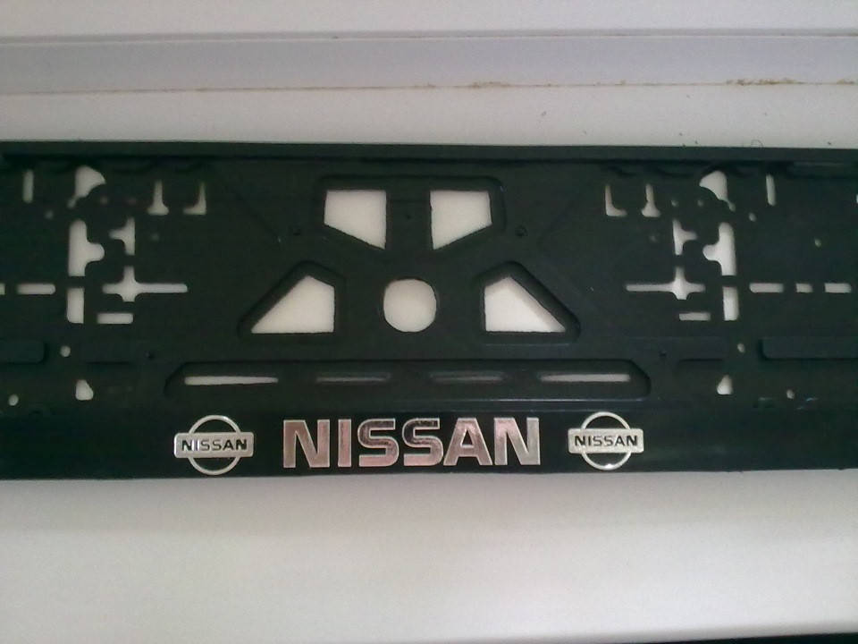 

Рамка номера Nissan 3D пластик.