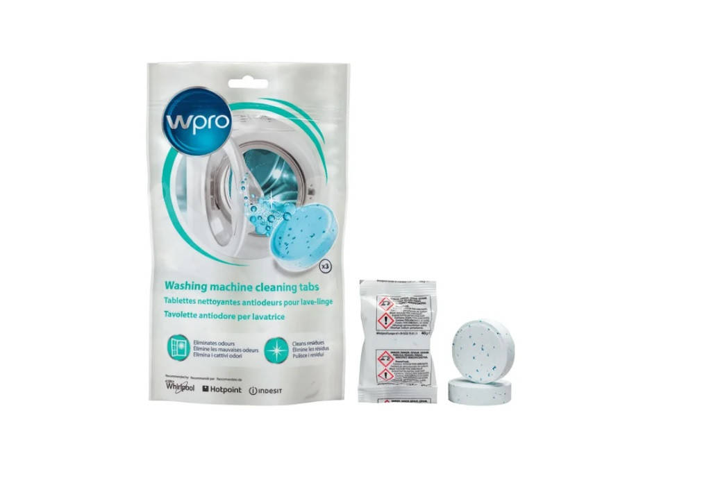 

Таблетки для чистки и дезинфекции стиральных машин Wpro 484000001180