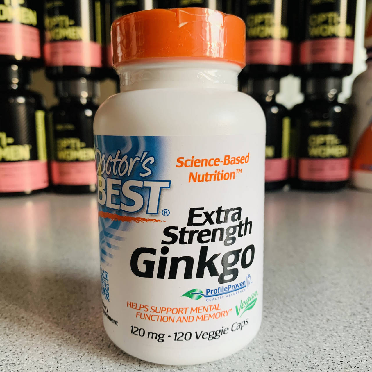 

Гинкго Билоба Doctors Best, Extra Strength Ginkgo, 120 mg, 120 капсул