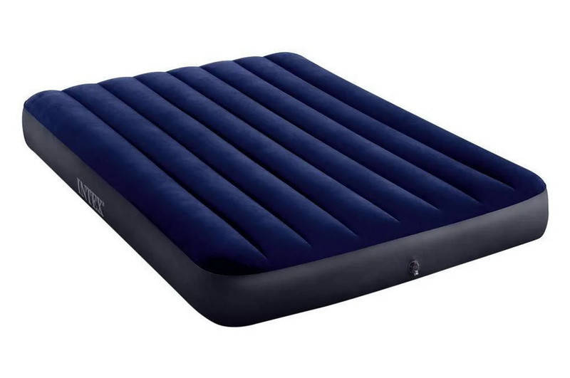 

Надувной матрас велюровый 137x191x25. INTEX 64758. Синий