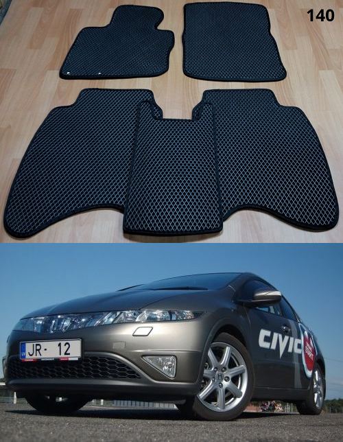 

Коврики на Honda Civic VIII hatchback '06-12. Автоковрики EVA