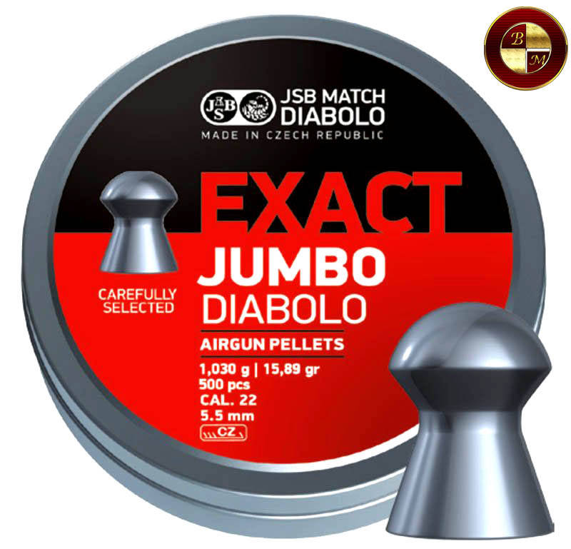 

Пули JSB Diabolo JUMBO EXACT 5,52mm. 500шт. 1,030г.
