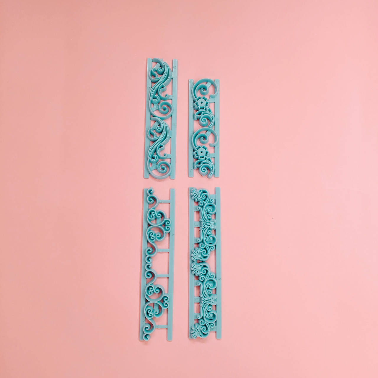 

Набор бордюров-оттисков Завитки - 4 шт