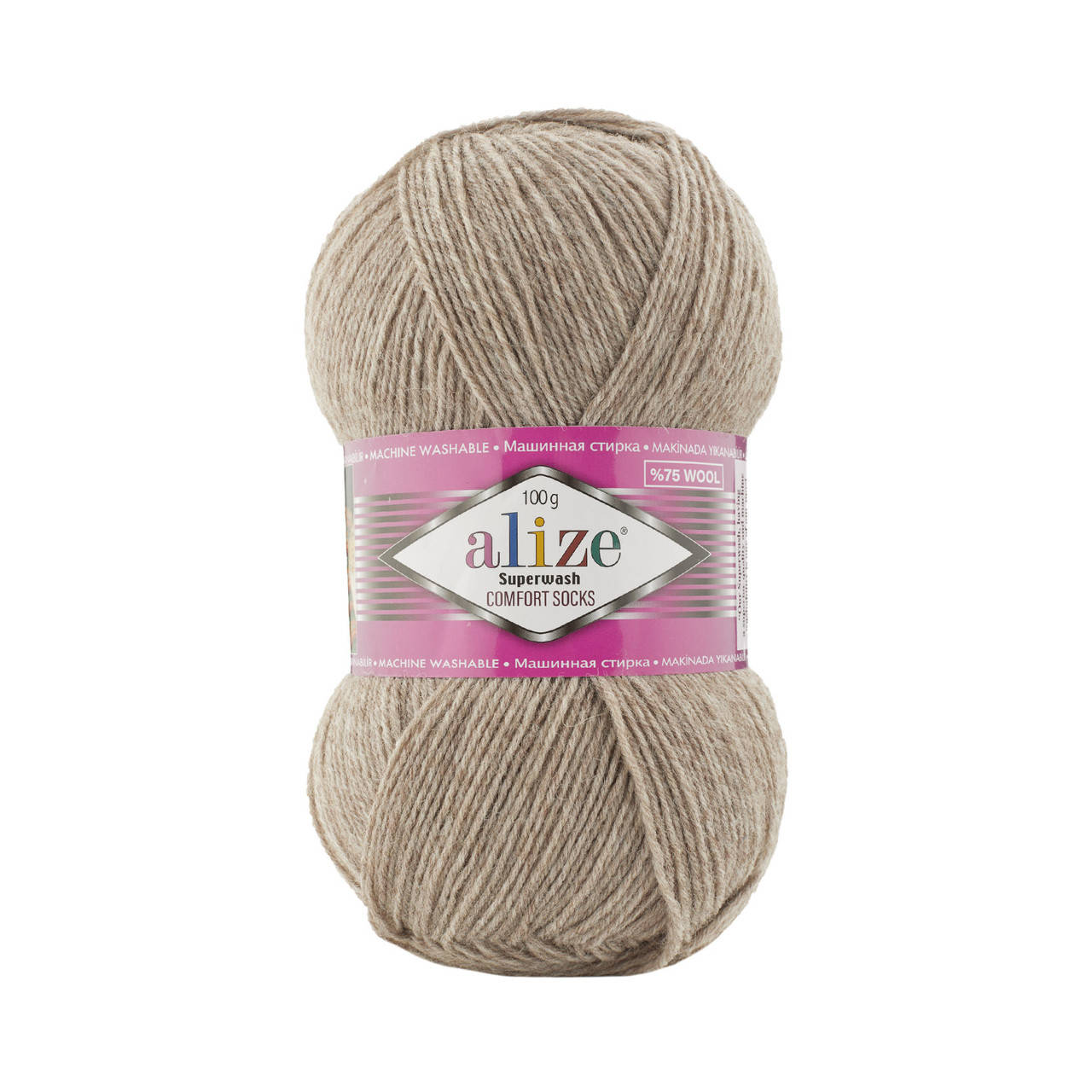 

Alize Superwash (Ализе Супервош) № 207 бежевый миланж (Пряжа, нитки для вязания)