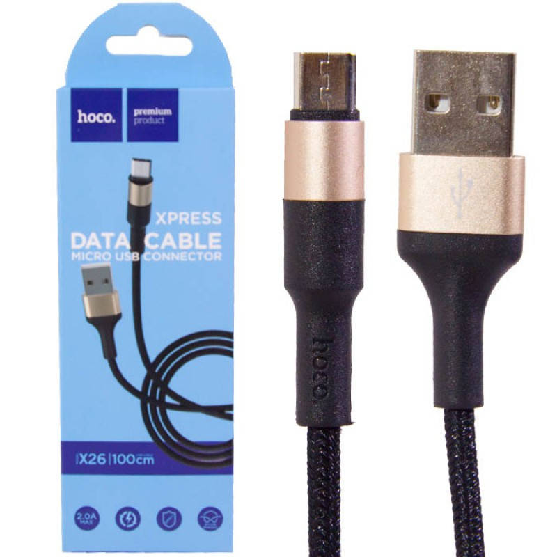 

Кабель USB micro USB HOCO COOL DATA CABLE X 26 Качество!, Черный