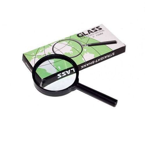 

Лупа для чтения "Glass" d-75мм, пластиковая линза, увеличительное стекло, увеличительные лупы, лупа