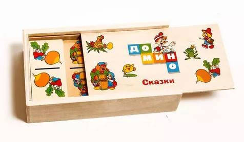 

Детское домино Сказки деревянное (Сказки)