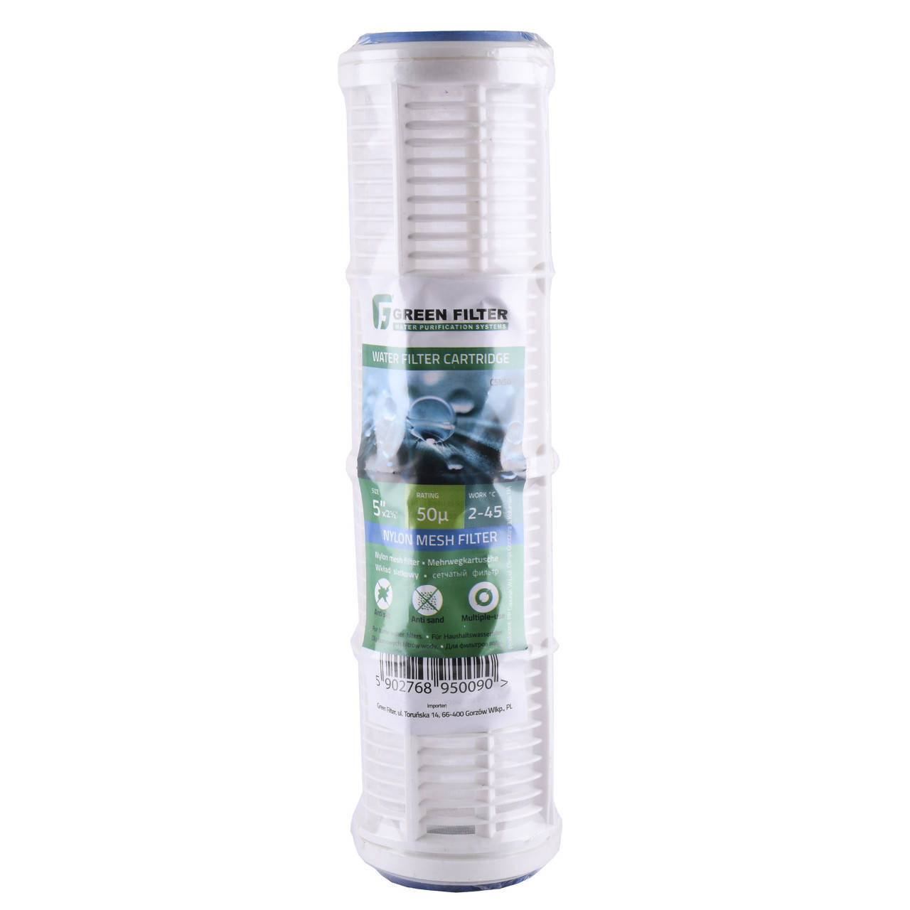 

Картридж сетчатый промывной многоразовый SC-10FT (50 мкм)