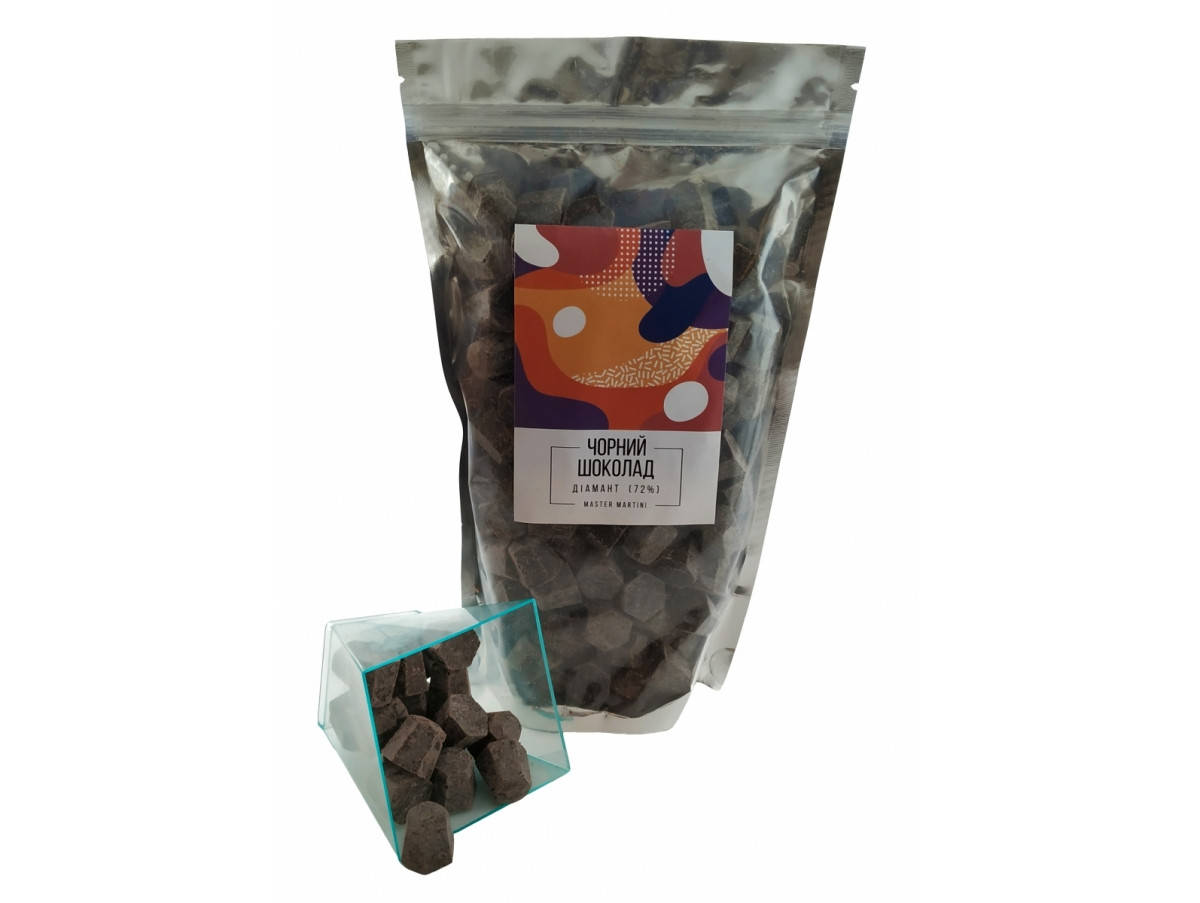 

МАСТЕР МАРТИНИ ЧЕРНЫЙ ШОКОЛАД В ВИДЕ ДИАМАНТА, (72%) 500г