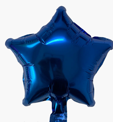 

Фольгированная звезда 10"(25см) синяя, Китай