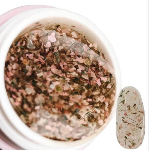 

Saga Flower Fairy Gel гель с сухоцветами №08, Коричневый