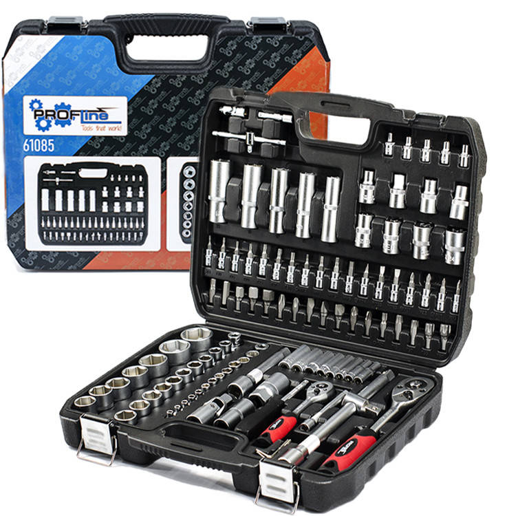 

Набор инструментов 108 ед. 1/2'',1/4'' (6-гр.) (4-32 мм) PROFLINE 61085