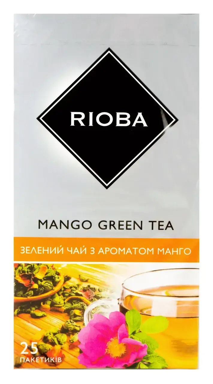

Чай Rioba Mango Green китайский байховый мелкий 2г*25шт 50г